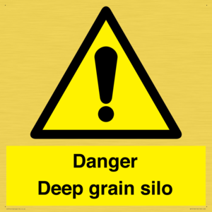 Danger Deep grain silo